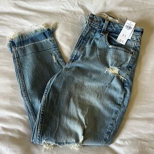 Abercrombie curve love mom high rise jeans